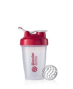 Blender Bottle, Спортивный шейкер BlenderBottle Classic Loop Clear/Red, 500 мл