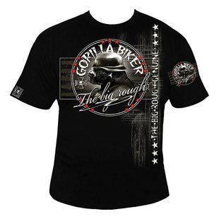 Silberrucken, Футболка GB23 Gorilla Biker Wanted черный/красный ( M )