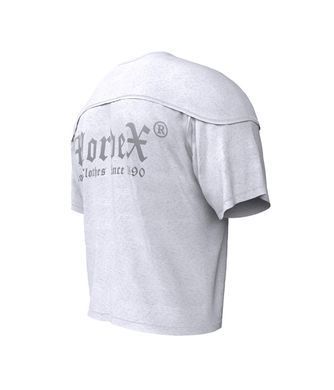 Mordex, Размахайка-Футболка Rag Top Bodybuilding с кокеткой и наружным оверлоком (MD7481-5) Серая ( XL )