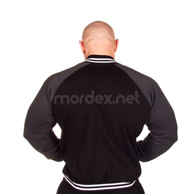 Mordex, Реглан спортивный мужской MD5040, Черный/Серый