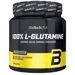 Biotech USA, Глютамін  100% L-Glutamine , 240 грам, Без смаку, 240 грамм