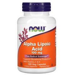 Now Foods, Alpha Lipoic Acid 100 mg, 120 капсул, 120 капсул