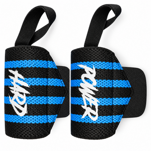 Кистьові бинти Hard Power Wrist Wraps 8&times;53 см &mdash; чорно-сині