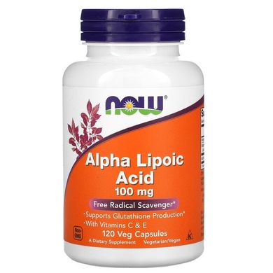 Now Foods, Alpha Lipoic Acid 100 mg, 120 капсул, 120 капсул