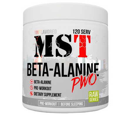 MST Sport Nutrition, Бета аланін Beta Alanine PWO, 300 грам