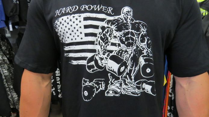 Hard Power (USA) футболка з V-подібним вирізом Oversize Bodybuilding Ultra Workout &mdash; чорна