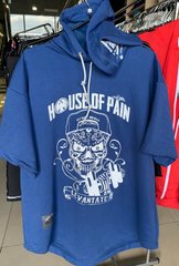 House of Pain, Футболка з капюшоном ((Світшот) Hoodie Blue MD7235-1) Синій ( S\M )
