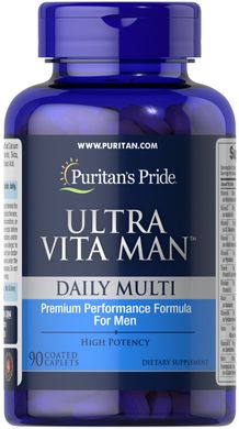 Puritans Pride, Витамины мужские Ultra Vita Man Time Release, (90 таблеток)