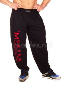 Mordex, Штани спортивні завужені (MD3548-7) чорний / червоний ( XXXXL )