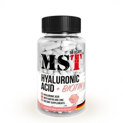 MST Sport Nutrition,Витамины Hyaluronic Acid 150 mg Biotin Zink, 90 капсул, 90 капсул