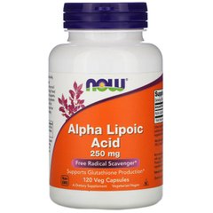 Now Foods, Alpha Lipoic Acid 250 mg, 60 капсул, 60 капсул