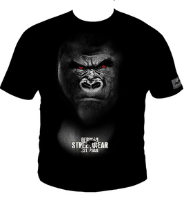 Silberr&uuml;cken T-Shirt Gorilla Inside SR165 &mdash; Black (L)