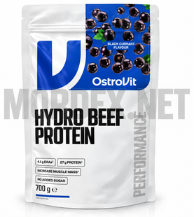 Гідролізований яловичий протеїн OstroVit Hydro Beef Protein 700 г, чорна смородина