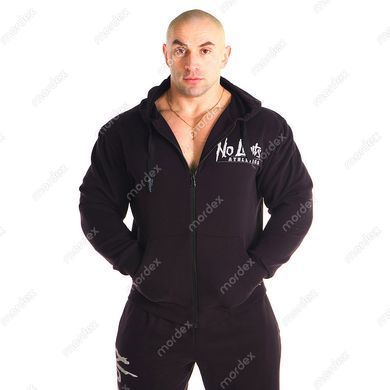 No Limits, Толстовка тепла Skul Mesh Zipped Hoodie(фліс) (MD7204-1), чорна ( M )
