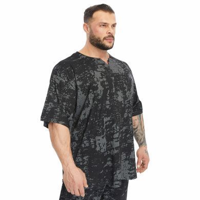 Big Sam футболка-розмахайка Oversize Technical Camo (3368) &mdash; чорна ( M )
