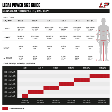 LegalPower, Футболка-Розмахайка Eagle, червона ( L )