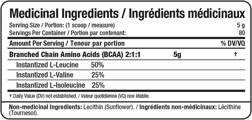 Allmax Nutrition, Бцаа BCAA Powder 2:1:1, 400 грамм Без вкуса