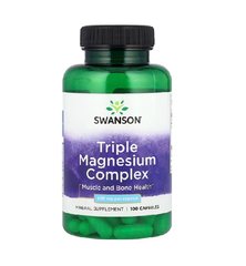 Swanson, Комплекс с тройным магнием Triple Magnesium Complex 400 мг, ( 100 капсул)