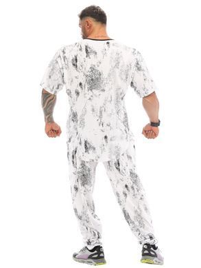 Big Sam, Футболка-Розмахайка (Oversize Gym Rag Top T-shirt BGSM 3334) Біло-сіра ( M )