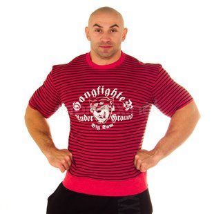 Big Sam, Футболка для бодибилдинга 2562 T-SHIRT красная ( L )