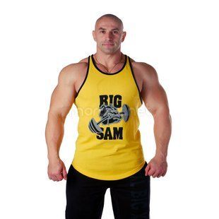 BigSam, Майка 2296 Muskelshirt Желтая (S)