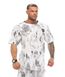 Big Sam, Футболка-Розмахайка (Oversize Gym Rag Top T-shirt BGSM 3334) Біло-сіра ( M )
