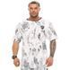 Big Sam, Футболка-Розмахайка (Oversize Gym Rag Top T-shirt BGSM 3334) Біло-сіра ( M )